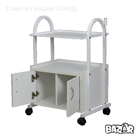 Количка за естетика - метална 1* - бяла 55 х 42,5 х 80,5 см, снимка 3 - Друго оборудване - 27951686