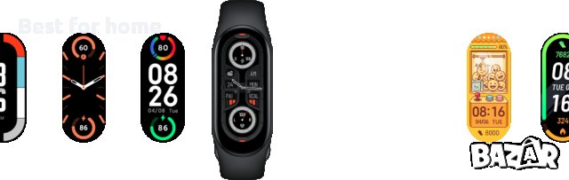 Смарт гривнa XIAOMI MI BAND 7 BLACK 1.62 ", ПУЛСОМЕР, снимка 10 - Смарт часовници - 43997108