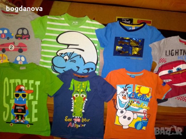 7 бр. детски маркови тениски за 5-6 годинки, снимка 8 - Детски Блузи и туники - 28899441