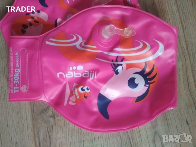 NABAIJI Детски плувки за ръце, 11-30 кг, Детска надуваема жилетка спасителна за плуване, снимка 4 - Водни спортове - 37891826