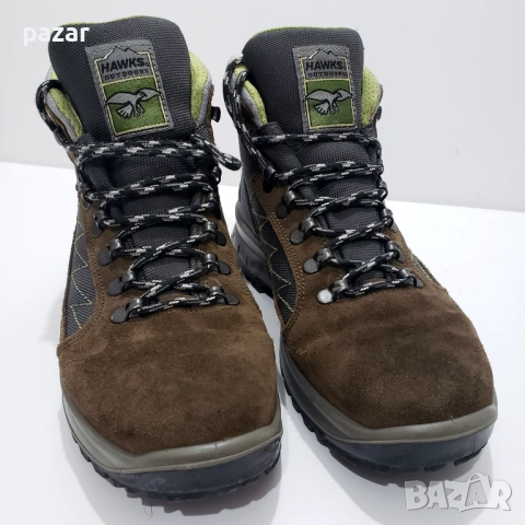 HAWKS Outdoor Мъжки Туристически Обувки Кожа Велур Боти 42, снимка 7 - Мъжки боти - 52218107