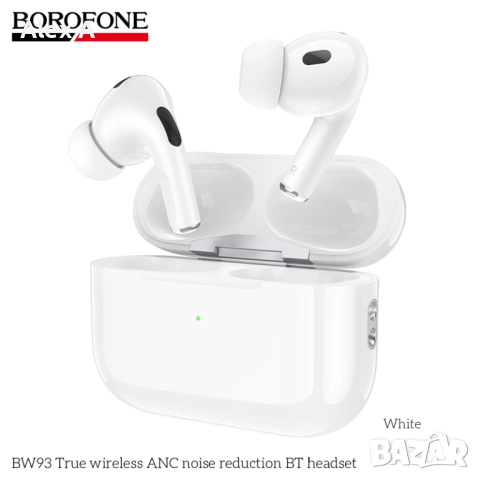 BOROFONE BW93 True Wireless ANC Noise Reduction, снимка 2 - Безжични слушалки - 52099226