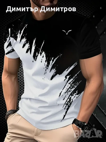 Тениски и комплекти бързосъхнещи с 3 D принт,големи=XXL 54-56 ---10 лв, снимка 3 - Тениски - 51236481