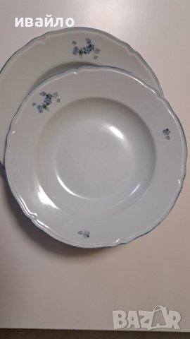 Стари порцеланови чинии, снимка 2 - Чинии - 43504780