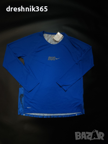 NIKE RUN Fit Блуза/Мъжка L, снимка 1 - Спортни дрехи, екипи - 44855716