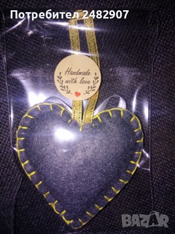  Ръчно изработени сърца за декорация, снимка 3 - Декорация за дома - 36064026