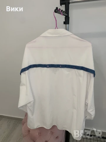 Дамска риза овърсайз наметка , снимка 9 - Ризи - 51036288