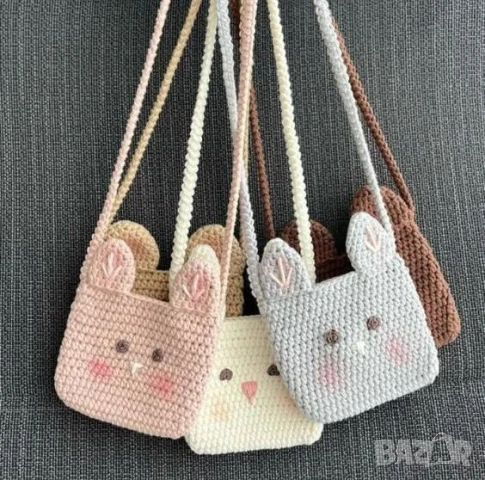Плетена малка чантичка Цвят по избор   , снимка 3 - Чанти - 51172506