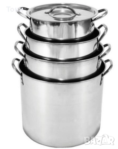 Тенджери от неръждаема стомана, 4 броя /МАТЕРИАЛ: НЕРЪЖДАЕМА СТОМАНА КОЛИЧЕСТВО: 4БР, снимка 4 - Съдове за готвене - 52915483