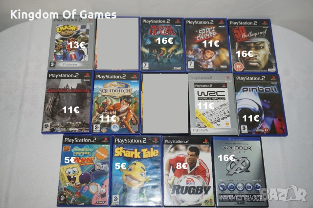 Игри за PS2 Crash Nitro Kart/Harry Potter/Monster House/50 Cent/Pinball/Space Invaders/WRC