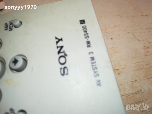 SONY RM-SS400 AUDIO REMOTE-ВНОС SWISS 2612231331, снимка 11 - Ресийвъри, усилватели, смесителни пултове - 43551329