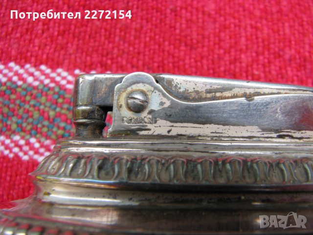 Посребрена стара запалка RONSON , снимка 7 - Антикварни и старинни предмети - 28340383