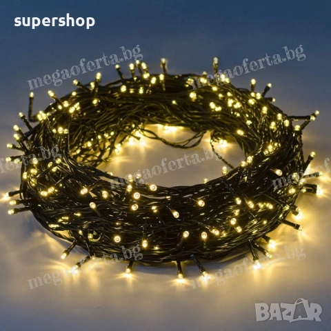 Светещ Коледен Гирлянд 50м. с 250 светодиода и 8 режима на светене , снимка 3 - Други - 52332112