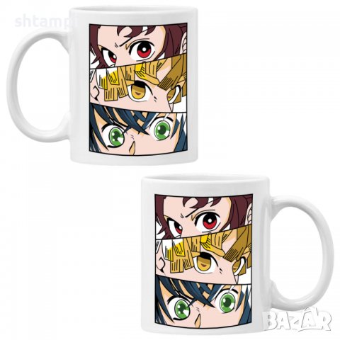 Чаша Demon Slayer Trio,Керамична Чаша, Кафе Чай, Игра,Изненада,Подарък,Повод,Празник,Рожден Ден, снимка 6 - Чаши - 38472334