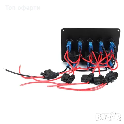 Табло с волтметър, букси и ел. ключета 145, снимка 2 - Други инструменти - 49345491