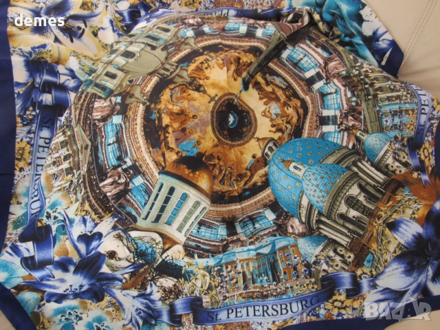 Красив шал от Санкт Петербург, Русия, снимка 7 - Шалове - 52350490