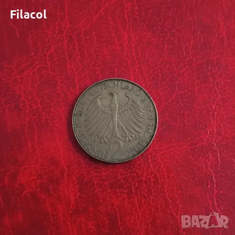 Германия 2 марки 1958 Макс Планк 'J' - Хамбург