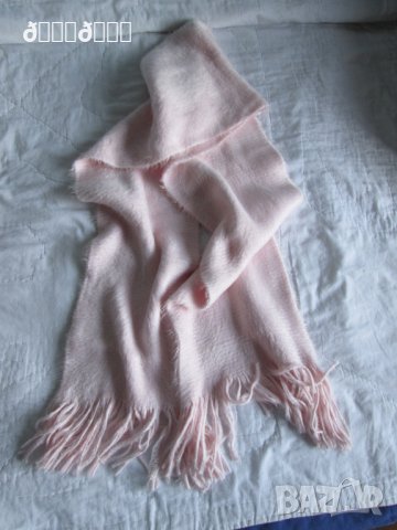 Мек пухкав шал в бебешко розово, снимка 4 - Шалове - 27015354