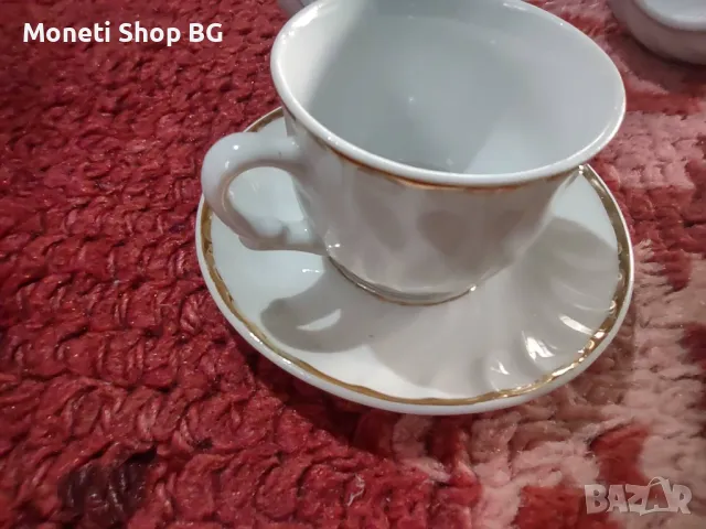 4-ри чаши с чинийки, снимка 5 - Сервизи - 48885398