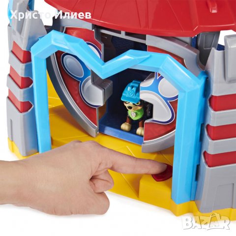 PAW PATROL База Dino Rescue Щаб квартира с ексклузивно куче Кула Пес Патрул, снимка 5 - Коли, камиони, мотори, писти - 39601192