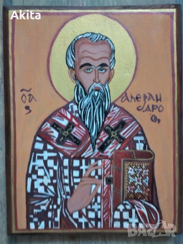 Икона на свети Александър, снимка 3 - Икони - 42960432