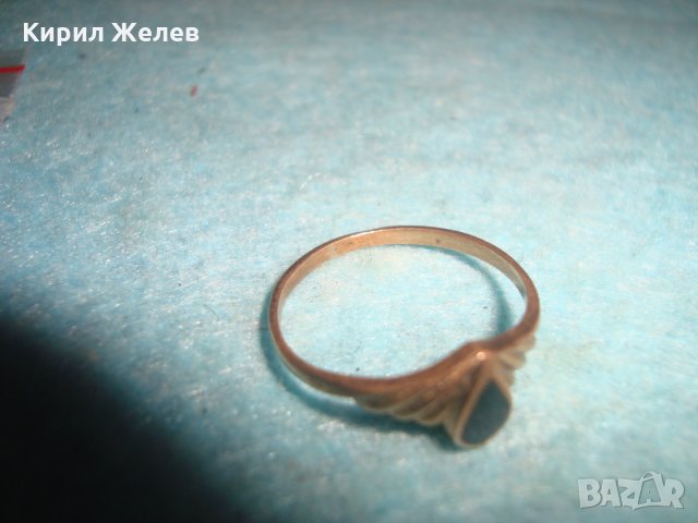 СТАРИНЕН БРОНЗОВ АРТ НУВО ПРЪСТЕН с ЧЕРЕН ОНИКС МАЙСТОРСКА ИЗРАБОТКА РЕТРО ВИНТИДЖ БИЖУ 7193, снимка 16 - Антикварни и старинни предмети - 34839784