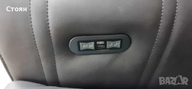 Сив кожен комплект дивани тройка и двойка с ел. релакс механизъм Mason, снимка 5 - Дивани и мека мебел - 47498842