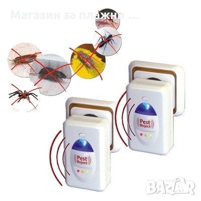 Ултразвуков уред за контакт против насекоми и гризачи Pest Reject, снимка 5 - Други стоки за дома - 26787932