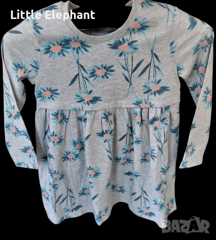 Рокличка за 5-6 год мом сини маргаритки,колекция"Flowers",Англия/нова