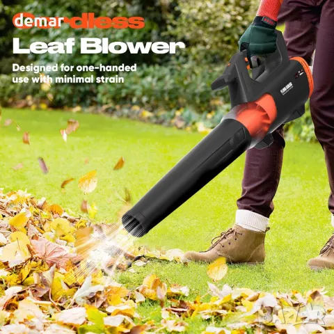 FLORA GAURD Безчеткова духалка за листа (без батерия), 600CFM/190MPH и 6 нива на скорост, снимка 6 - Градинска техника - 49989184