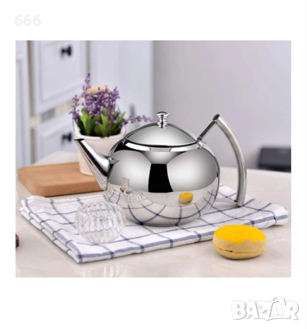Чайник с инфузер, Неръждаема стомана 2.0L, снимка 6 - Други - 52706767
