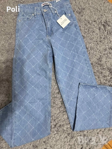 Дамски дънки с камъни 