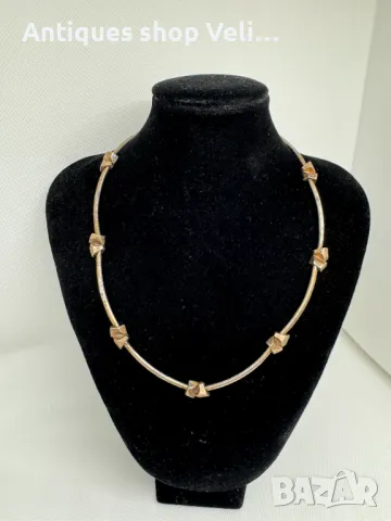 Сребърно колие №5985 , снимка 1