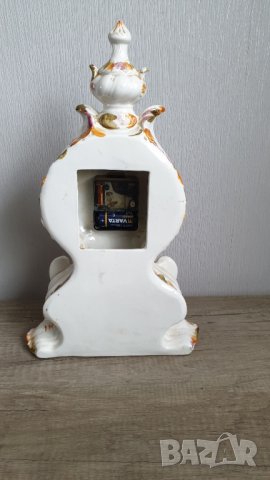 Голям порцеланов кварцов часовник, снимка 6 - Антикварни и старинни предмети - 43526890