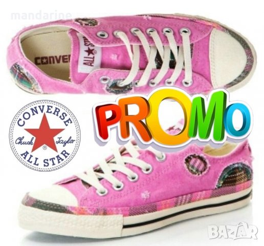 ПРОМО 🍊 CONVERSE 🍊 Дамски цветни спортни обувки PALE PINK 37½ номер нови с кутия, снимка 11 - Кецове - 17535121