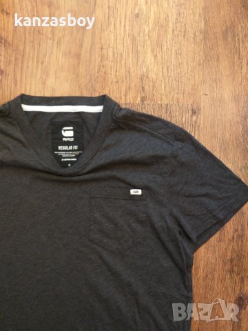 g-star ratiz pocket - страхотна мъжка тениска /СИВ ЦВЯТ/ КАТО НОВА, снимка 2 - Тениски - 37937472