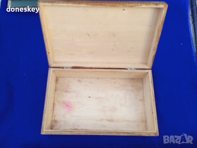 Дървена кутия голяма, снимка 6 - Антикварни и старинни предмети - 37508645