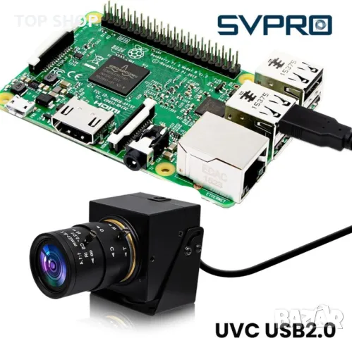 Svpro 4K USB камера HD Уеб с ръчен фокус с 2,8-12 mm променлив обектив, снимка 4 - Захранвания и кутии - 49500437