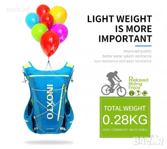 -50% INOXTO Ултра лека раница 8 литра | Бягане, колоездене, туризъм, снимка 9 - Спортна екипировка - 49447791