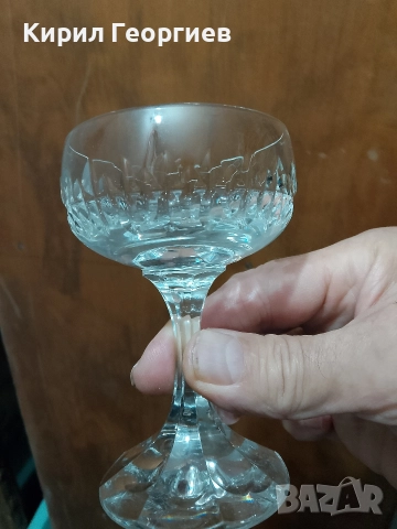 Комплект от 6 кристални чаши, снимка 2 - Чаши - 52833340