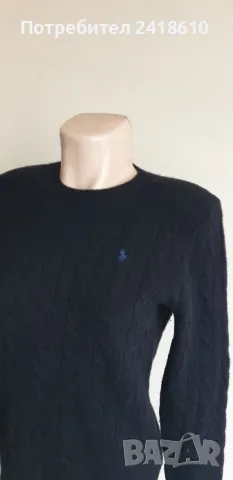 POLO Ralph Lauren Cable Wool / Cashmere  Womens Size M  ОРИГИНАЛ! Дамски Пуловер!, снимка 6 - Блузи с дълъг ръкав и пуловери - 48253265