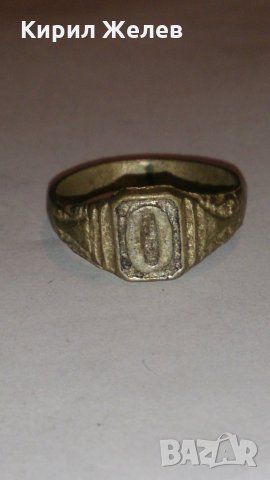 СТАРИНЕН САЧАНЕН ПРЪСТЕН с МОНОГРАМ БУКВА - О - МАЙСТОРСКА РЪЧНА ИЗРАБОТКА САЧАН 60211, снимка 5 - Антикварни и старинни предмети - 28866871