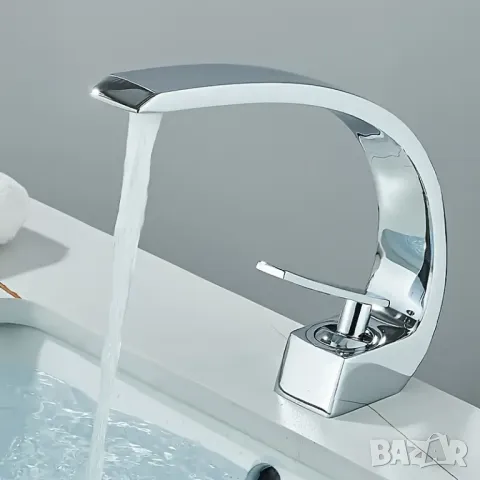 🚿 Модерен Батериен Кран за Мивка – СТИЛ, ПРАКТИЧНОСТ и ИКОНОМИЯ!, снимка 1