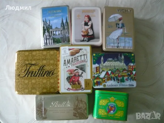 Стари автентични метални кутии, снимка 4 - Антикварни и старинни предмети - 11782677