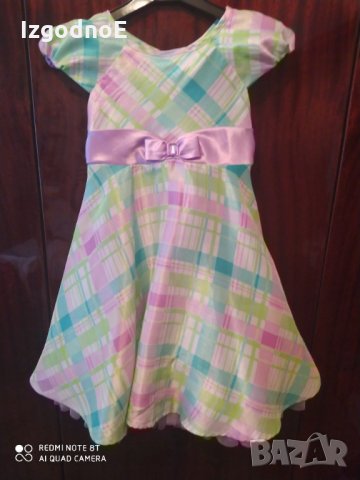 Страхотна супер бухнала рокля с туту отдолу, снимка 3 - Детски рокли и поли - 32585485