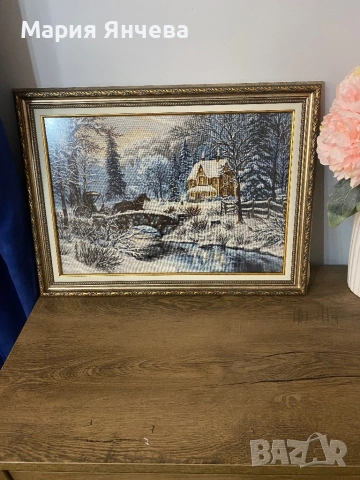 Зимно вълшебство , снимка 3 - Гоблени - 53401753