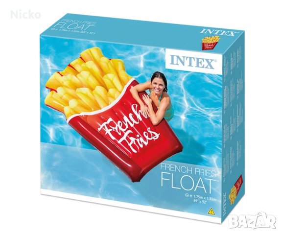 Надуваем дюшек Пържени картофки INTEX, снимка 4 - Водни спортове - 37623049