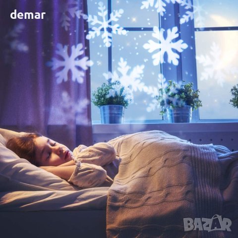 Външен коледен LED проектор с 20 HD слайда, водоустойчив, снимка 2 - Декорация за дома - 43438689