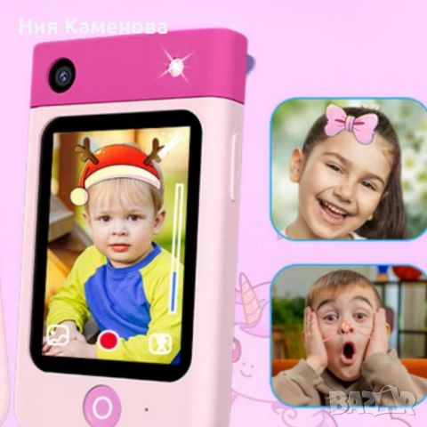 Образователен детски телефон с игри и камера 180° – Smart Phone за деца 3–7 г., с музика и игри, снимка 9 - Образователни игри - 52933987