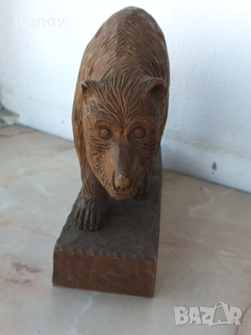 Дърворезба - мечка, снимка 4 - Антикварни и старинни предмети - 51724212